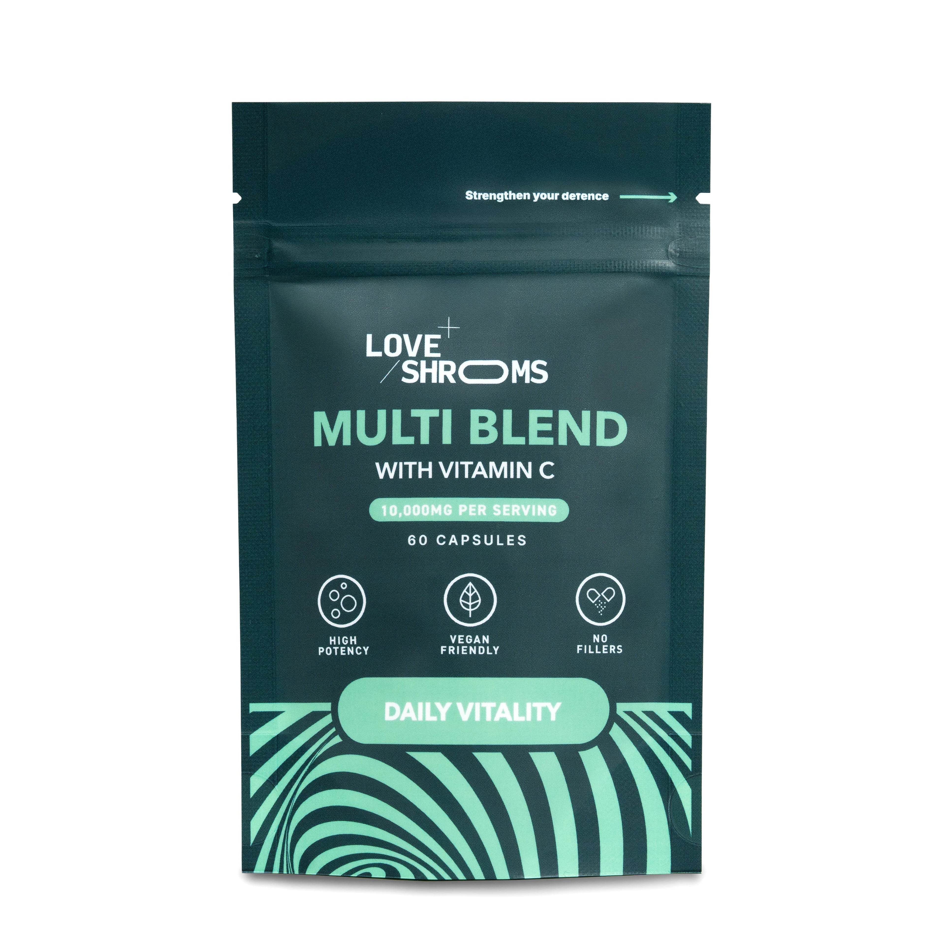Love Shrooms Multi Blends - Daily Vitality | 60 Capsules