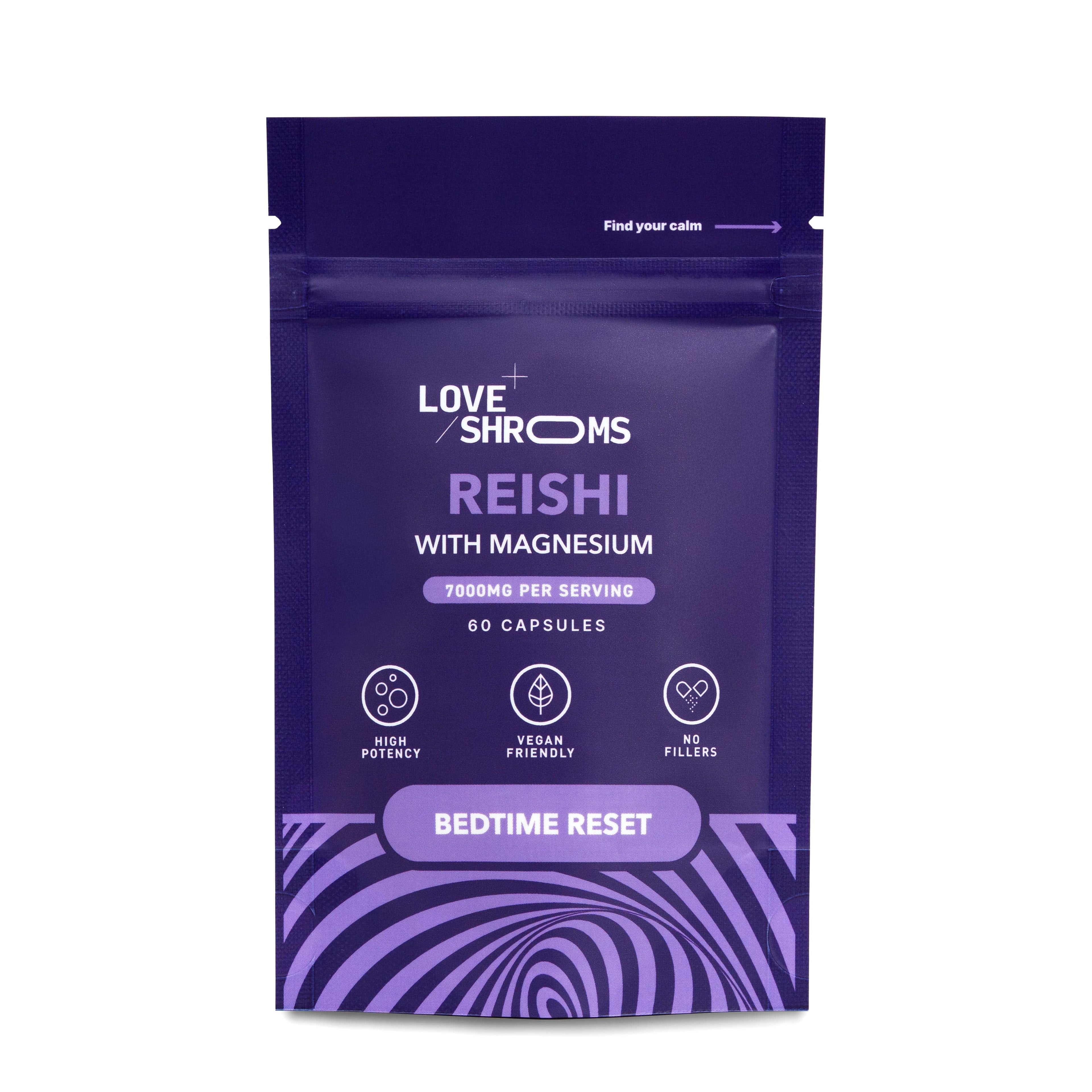 Love Shrooms Reishi - Bedtime Reset | 60 Capsules
