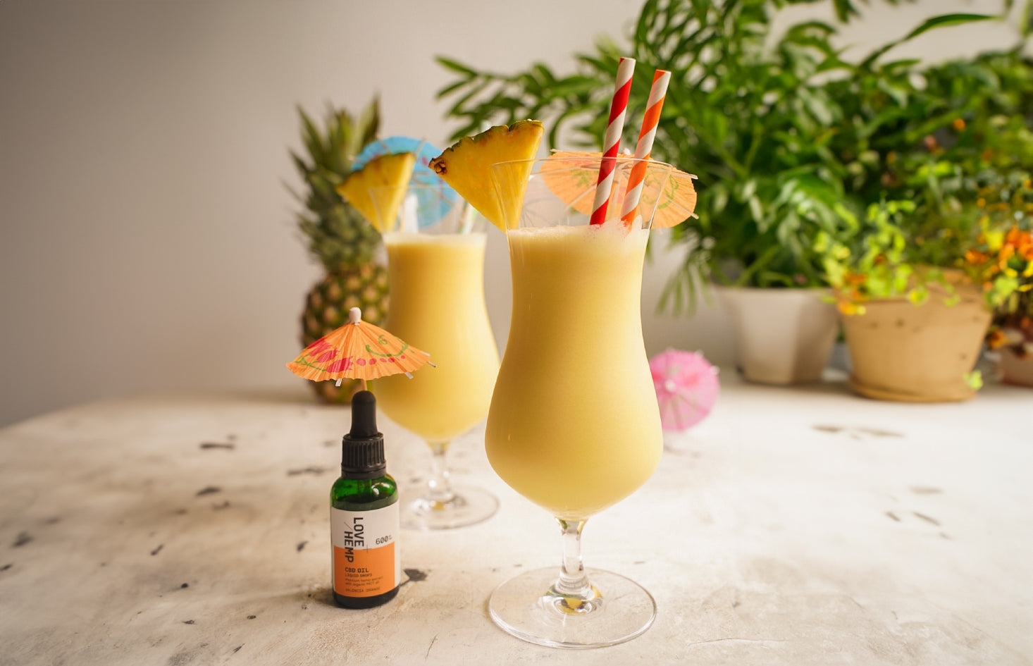 CBD Piña Colada Mocktail Recipe