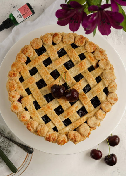 CBD Cherry Pie for National Baking Day