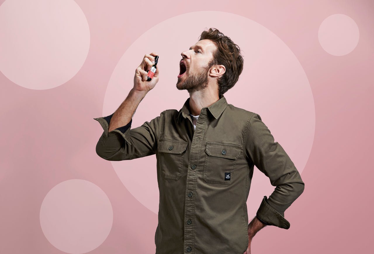 Man taking Ideal CBD Dosage