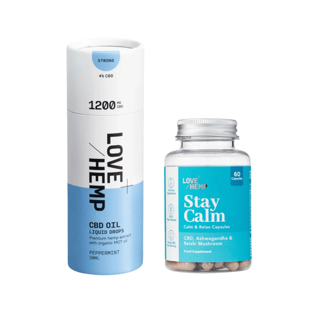 Stay Calm Capsules &amp; 1200mg CBD Oil