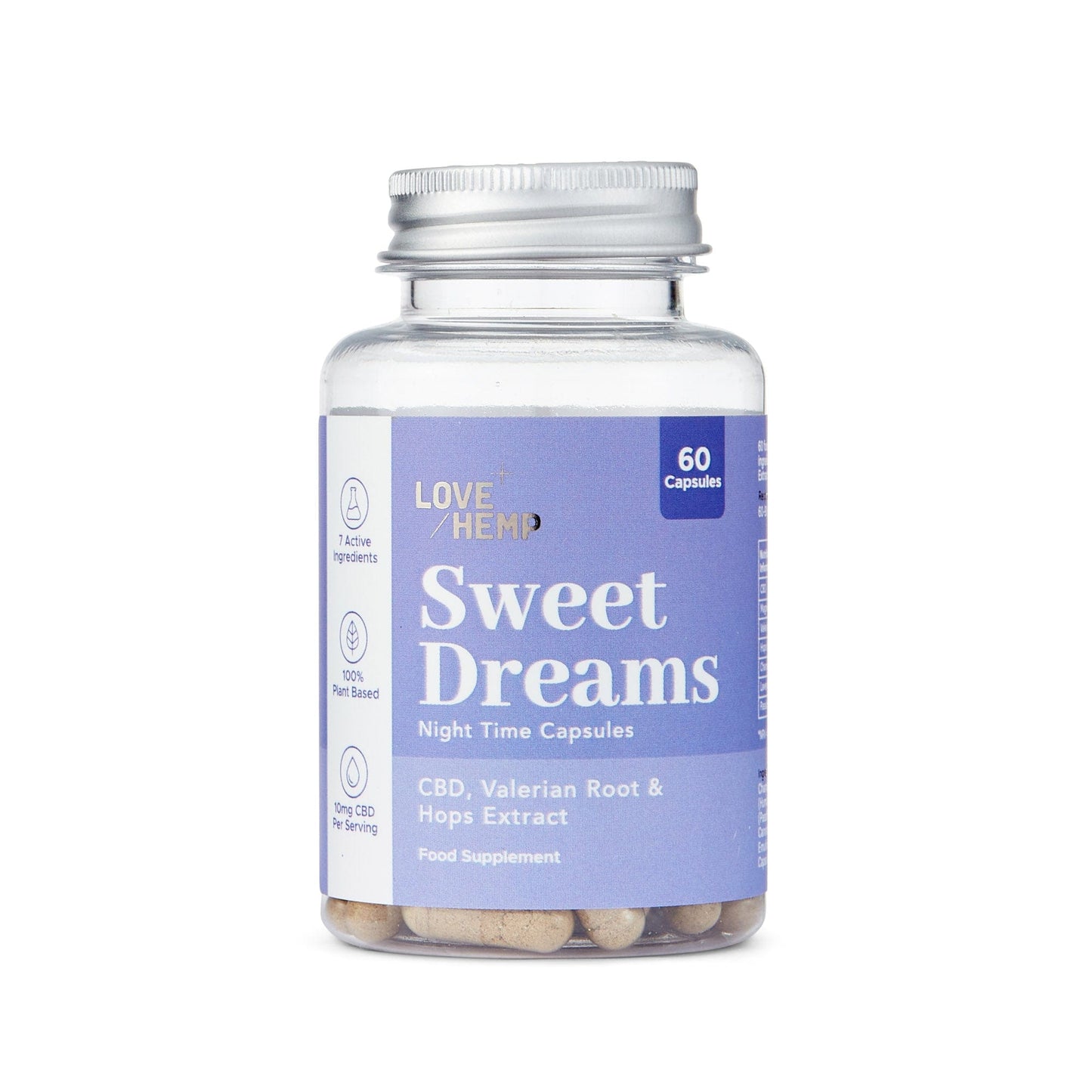 Sweet Dreams Capsules - Sleep Support | 60 CBD Capsules