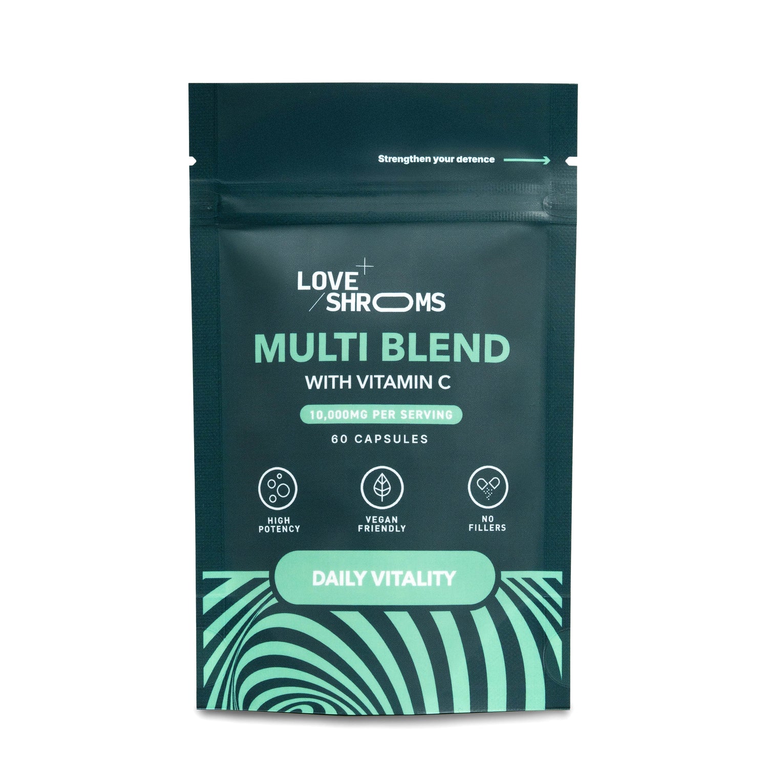 Love Shrooms Multi Blends - Daily Vitality | 60 Capsules