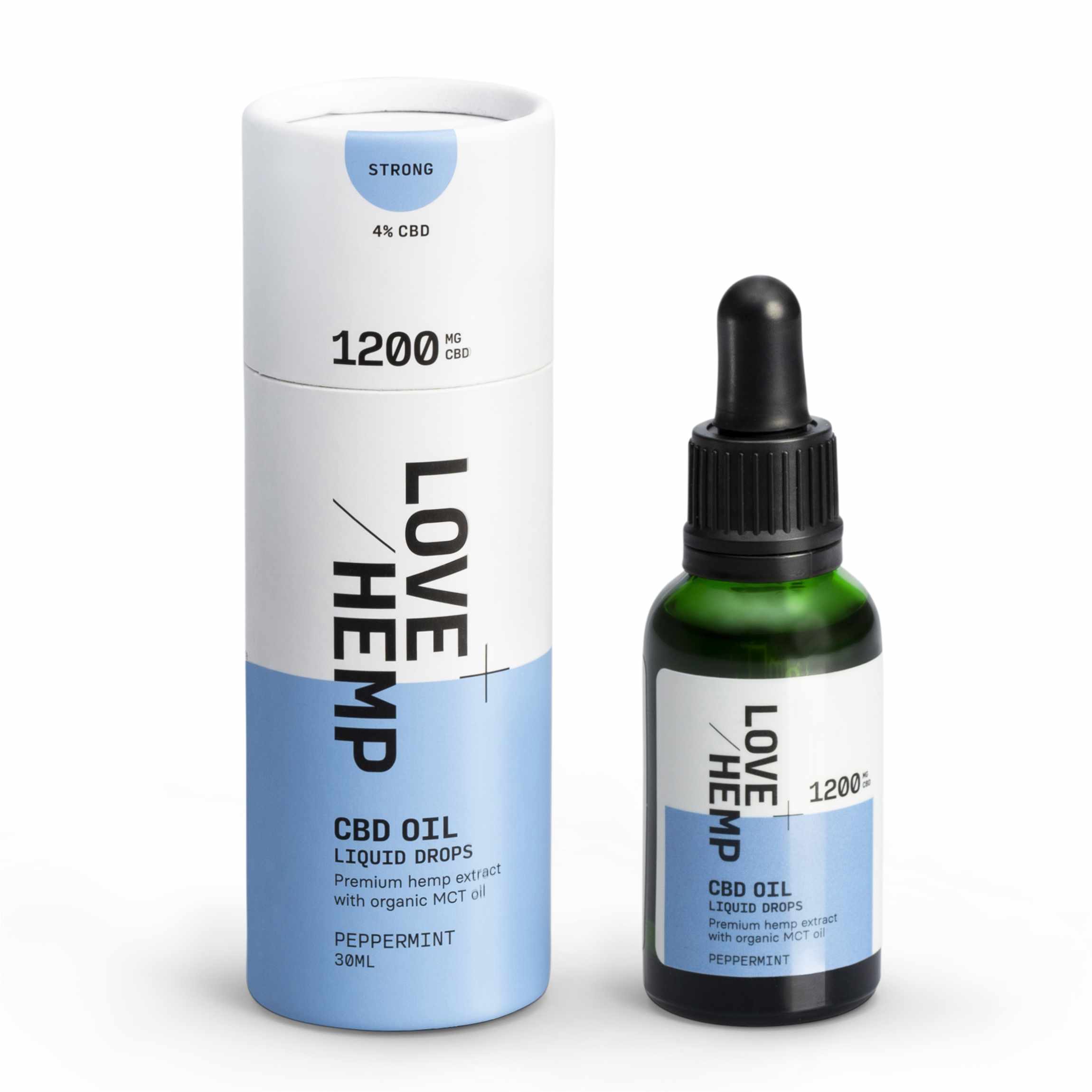 CBD Oil Drops 1200mg peppermint