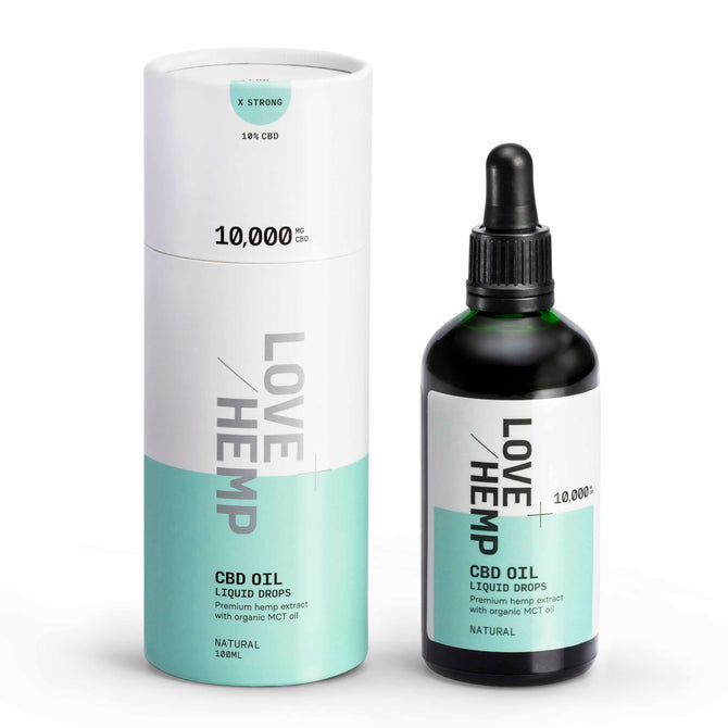 CBD Oil Drops 10,000mg  - Extra Strong / 10% / 100ml